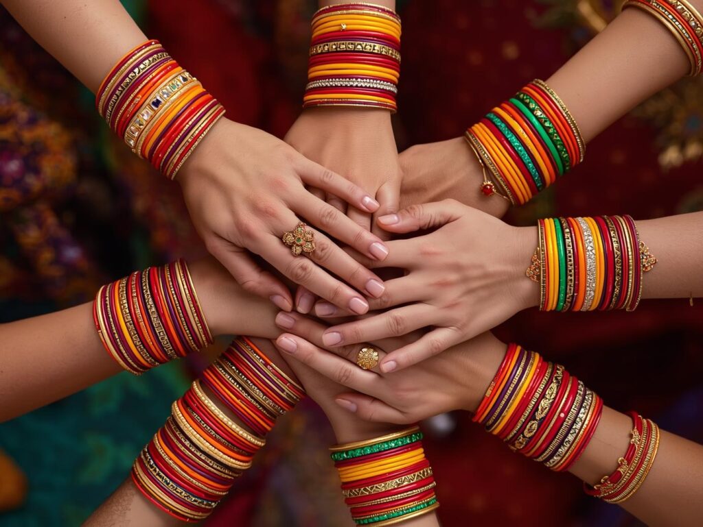 colourful bangles with different colours